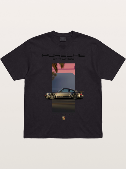 911 Turbo Retro Palm Print Gildan T-shirt