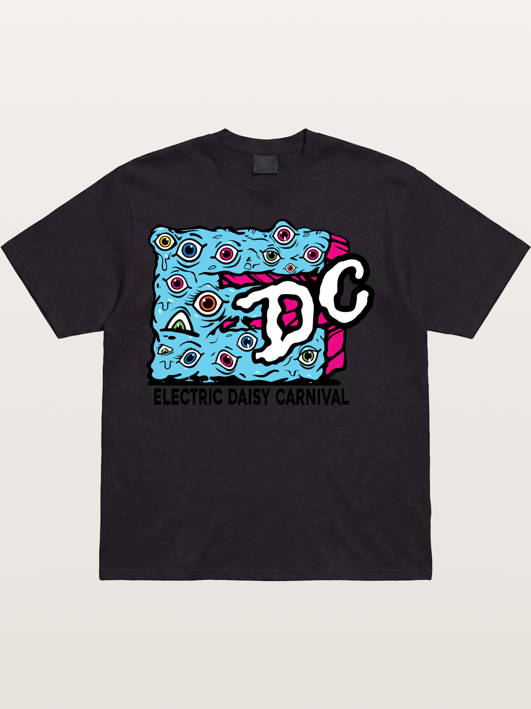 EDC Trippy Eye Daisy Print Cotton T-shirt