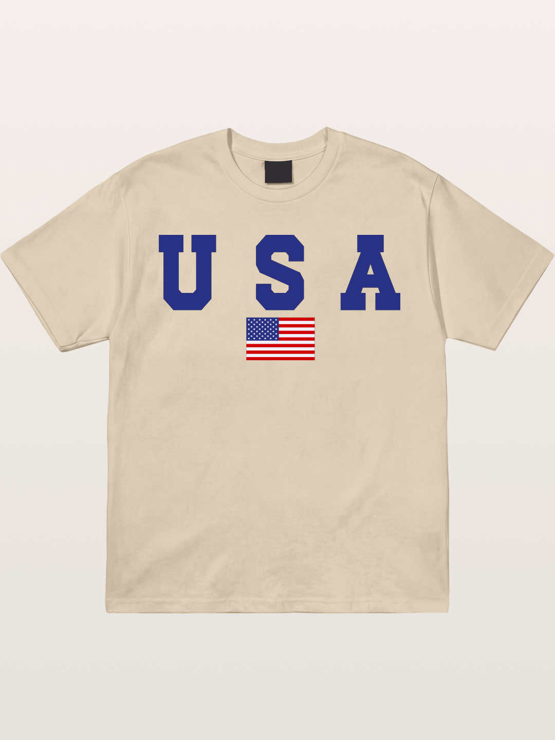 USA Letters With American Flag Gildan T-shirt
