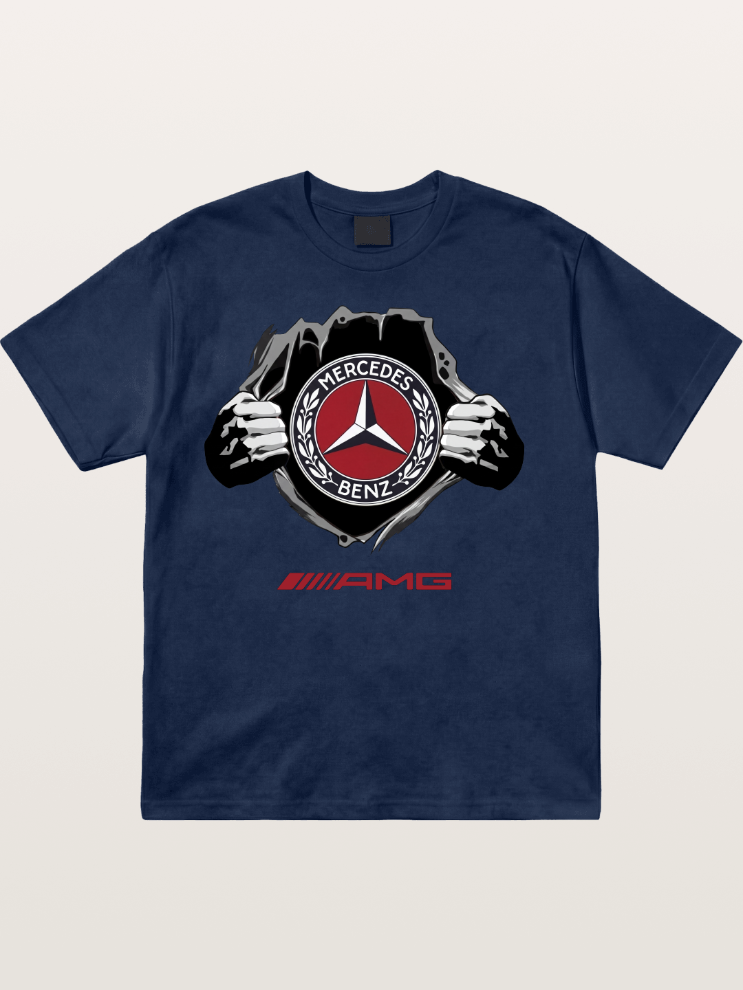 Benz Star Tear Graphic Cotton T-shirt