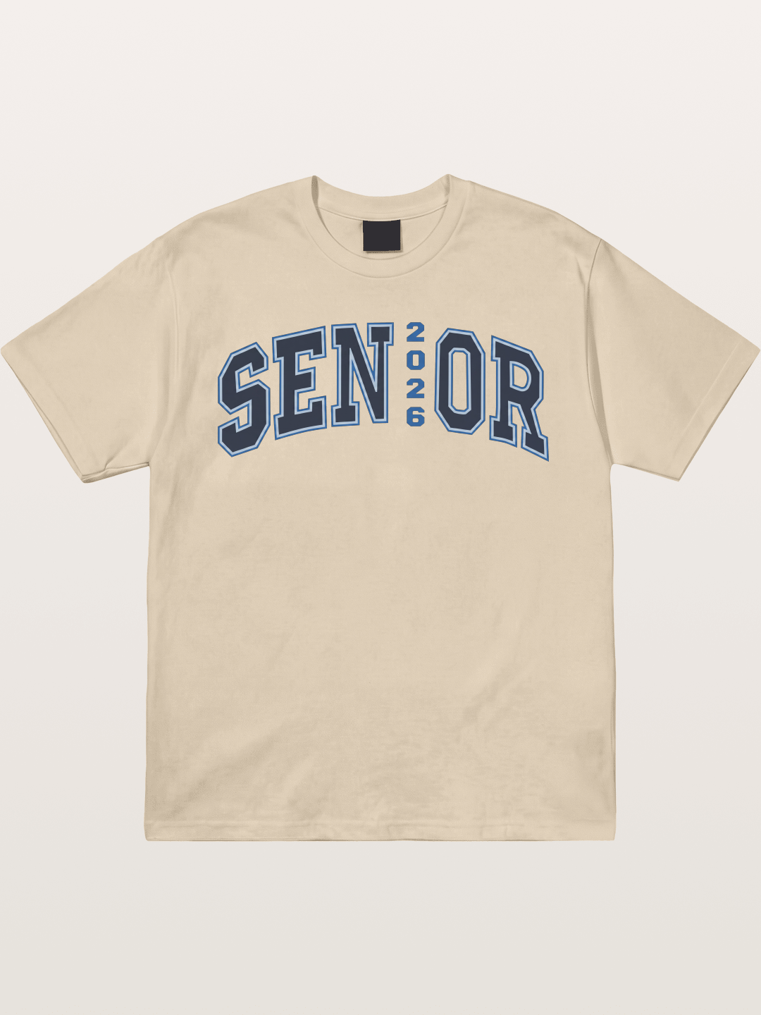 Senior 2026 Varsity Style Text Gildan T-shirt