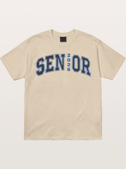 Senior 2026 Varsity Style Text Gildan T-shirt