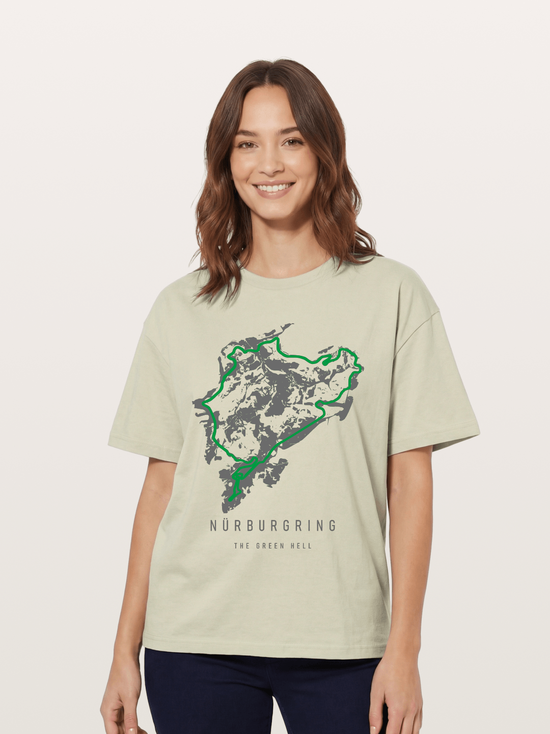 Green Hell Nu?rburgring Track Cotton T-shirt