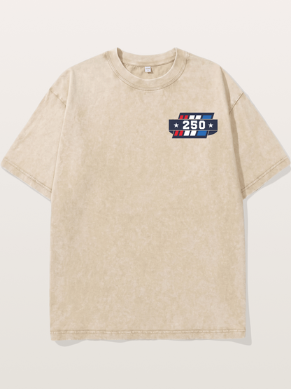 250th Anniversary Star Stripes Badge Washed T-shirt