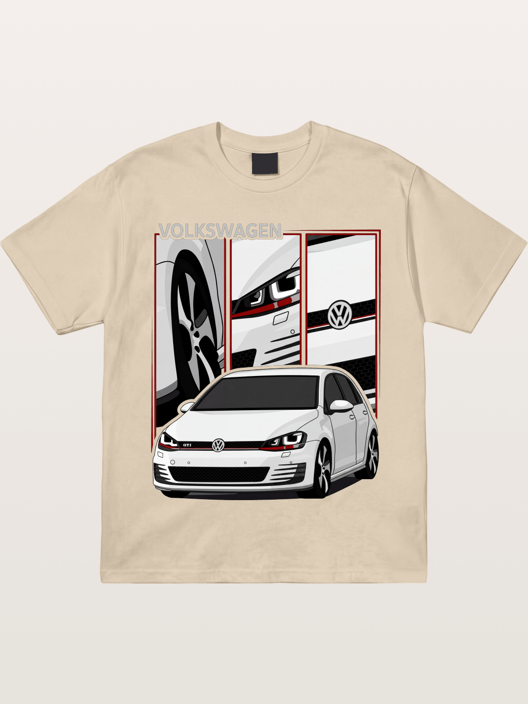 Volkswagen Golf MK7 GTI Front Gildan T-shirt