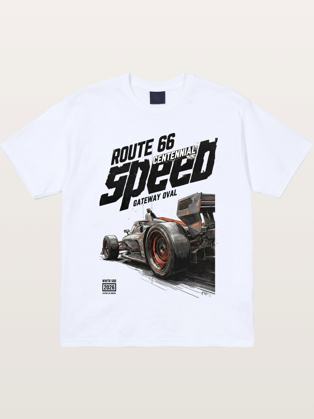 Grunge Speed IndyCar Art Gildan T-shirt