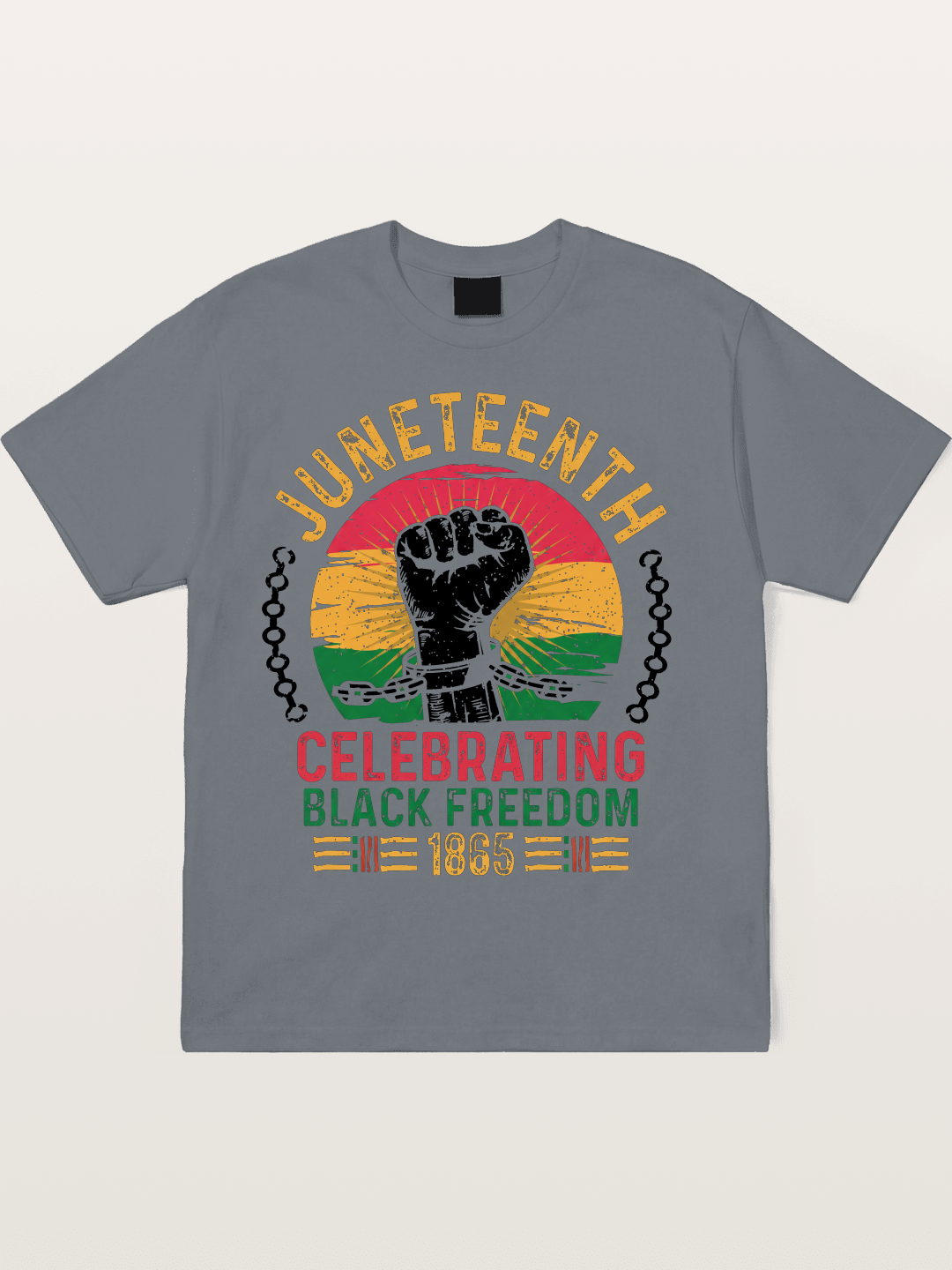 Juneteenth Black Freedom Fist Cotton T-shirt