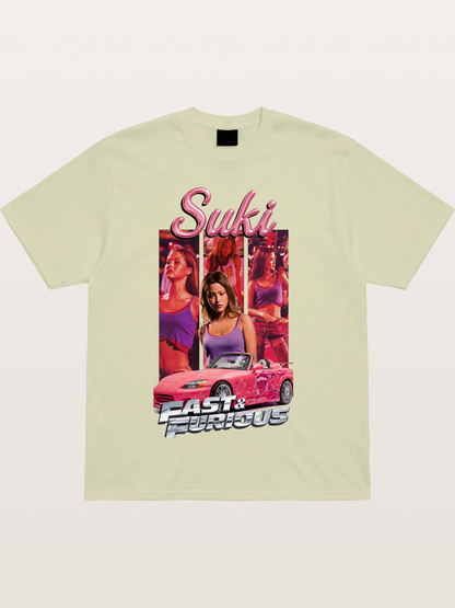 Fast & Furious Pink Crew Cotton T-shirt