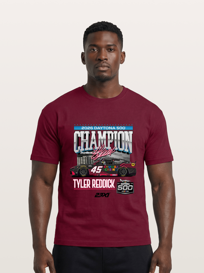 Tyler Reddick Daytona 500 Champion Print Gildan T-shirt