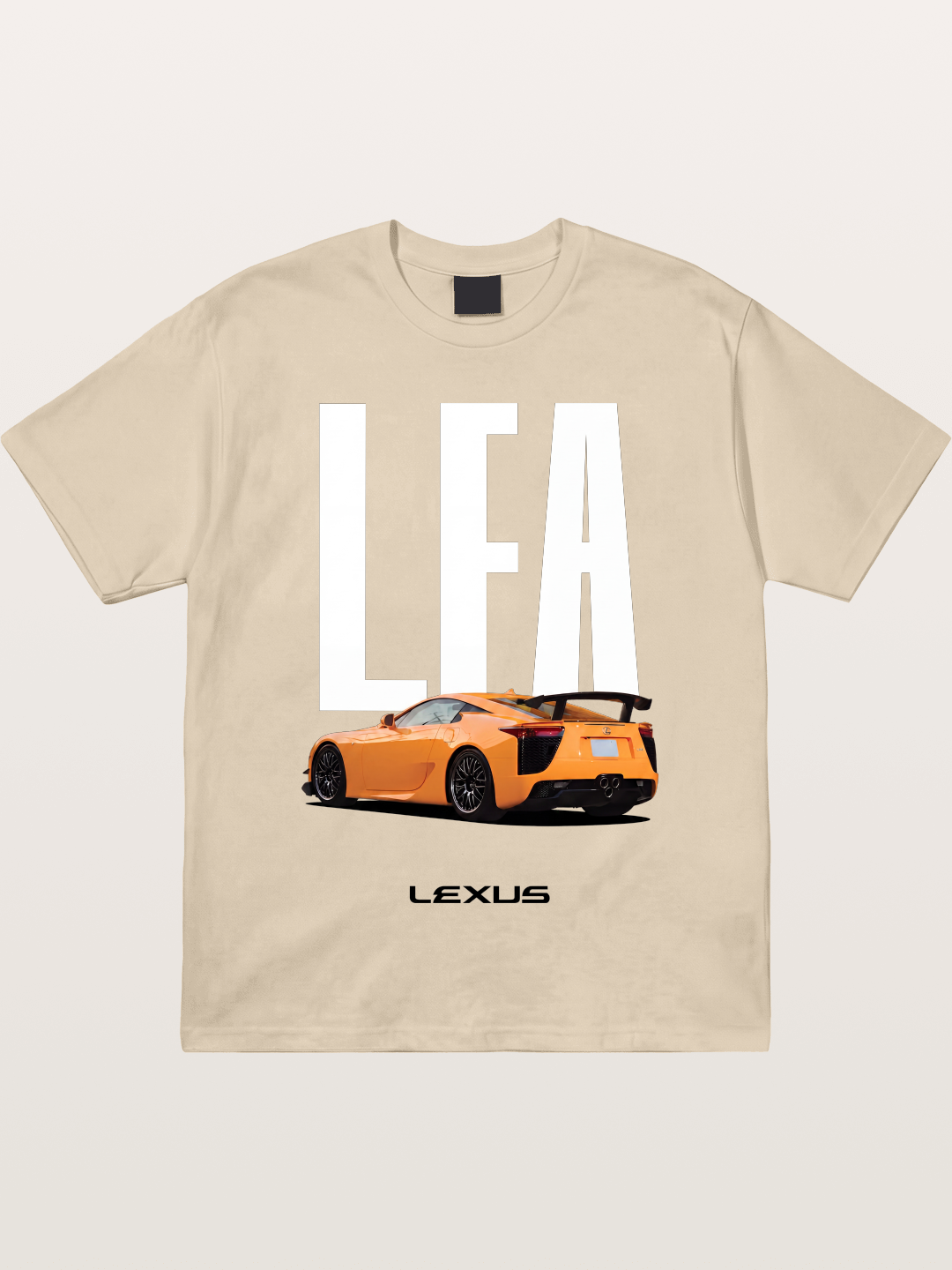 Orange Lexus LFA Rear Print Gildan T-shirt