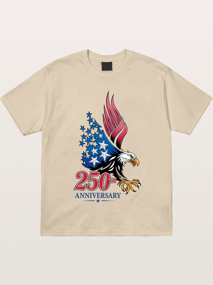250th Anniversary Eagle Print Gildan T-shirt