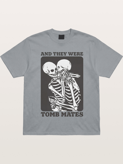 Tomb Mates Skeleton Couple Pride Gildan T-shirt