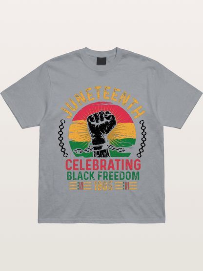 Juneteenth Black Freedom Fist Gildan T-shirt