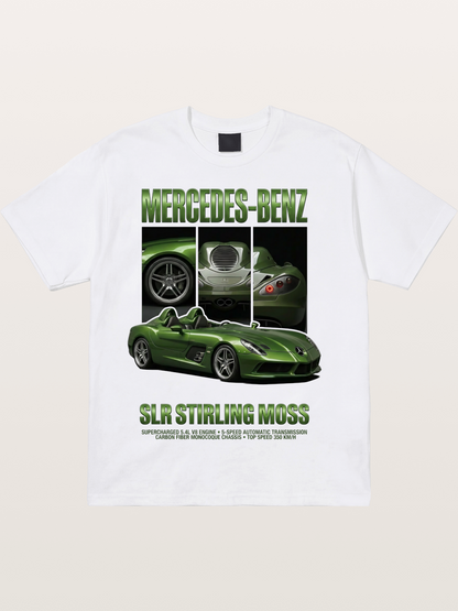 Mercedes SLR Stirling Moss Art Cotton T-shirt