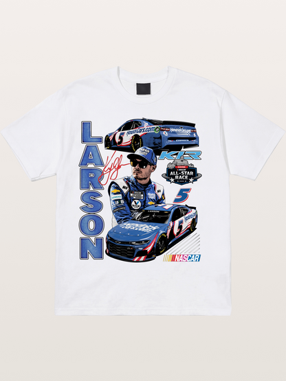 Larson All-Star Race Driver Collage Cotton T-shirt
