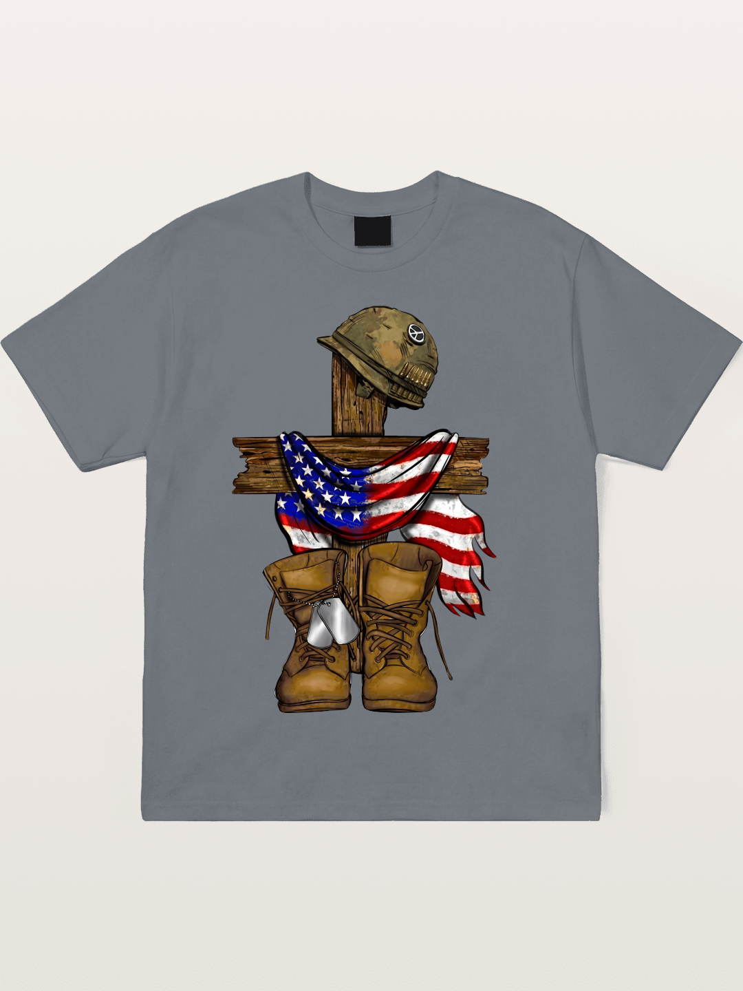 Military Cross Memorial Tribute Design Cotton T-shirt