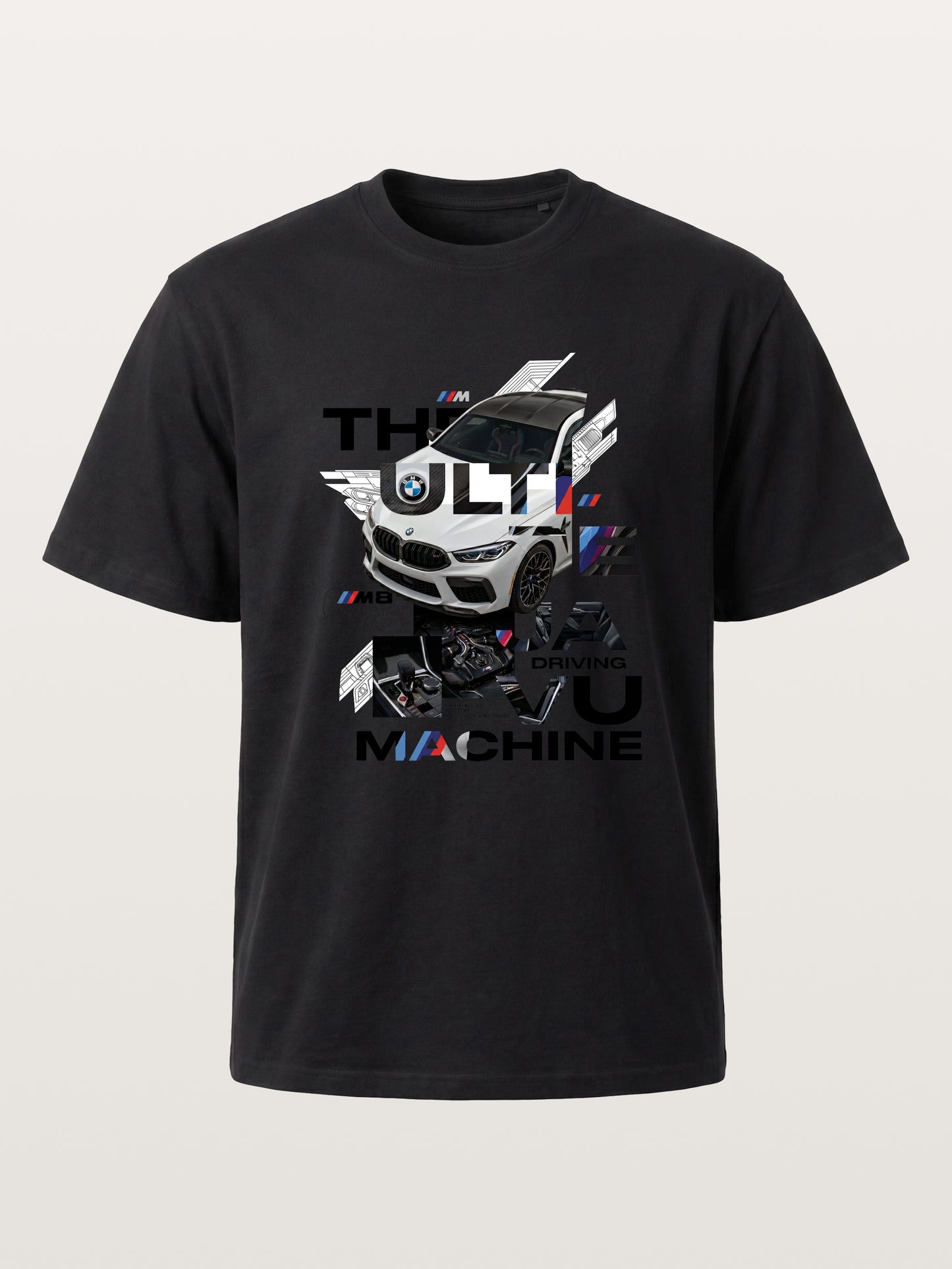 BMW M8 Tech Collage Poster Cotton T-shirt