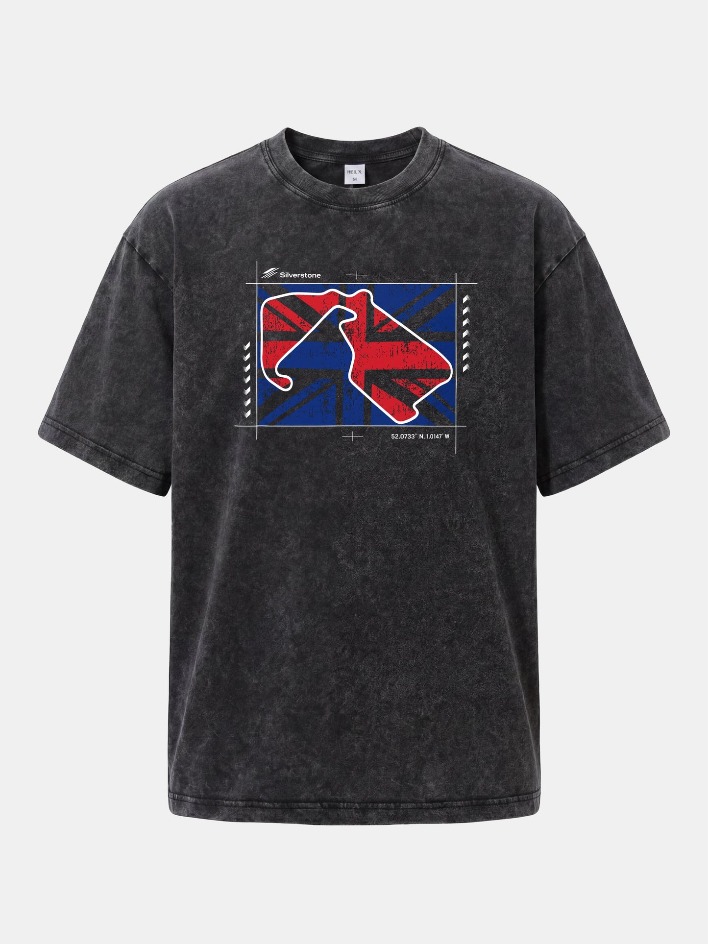 Vintage Union Jack F1 British Theme Washed T-shirt