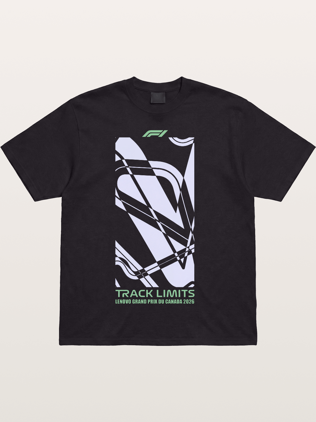 F1 Canada Track Line Art Cotton T-shirt