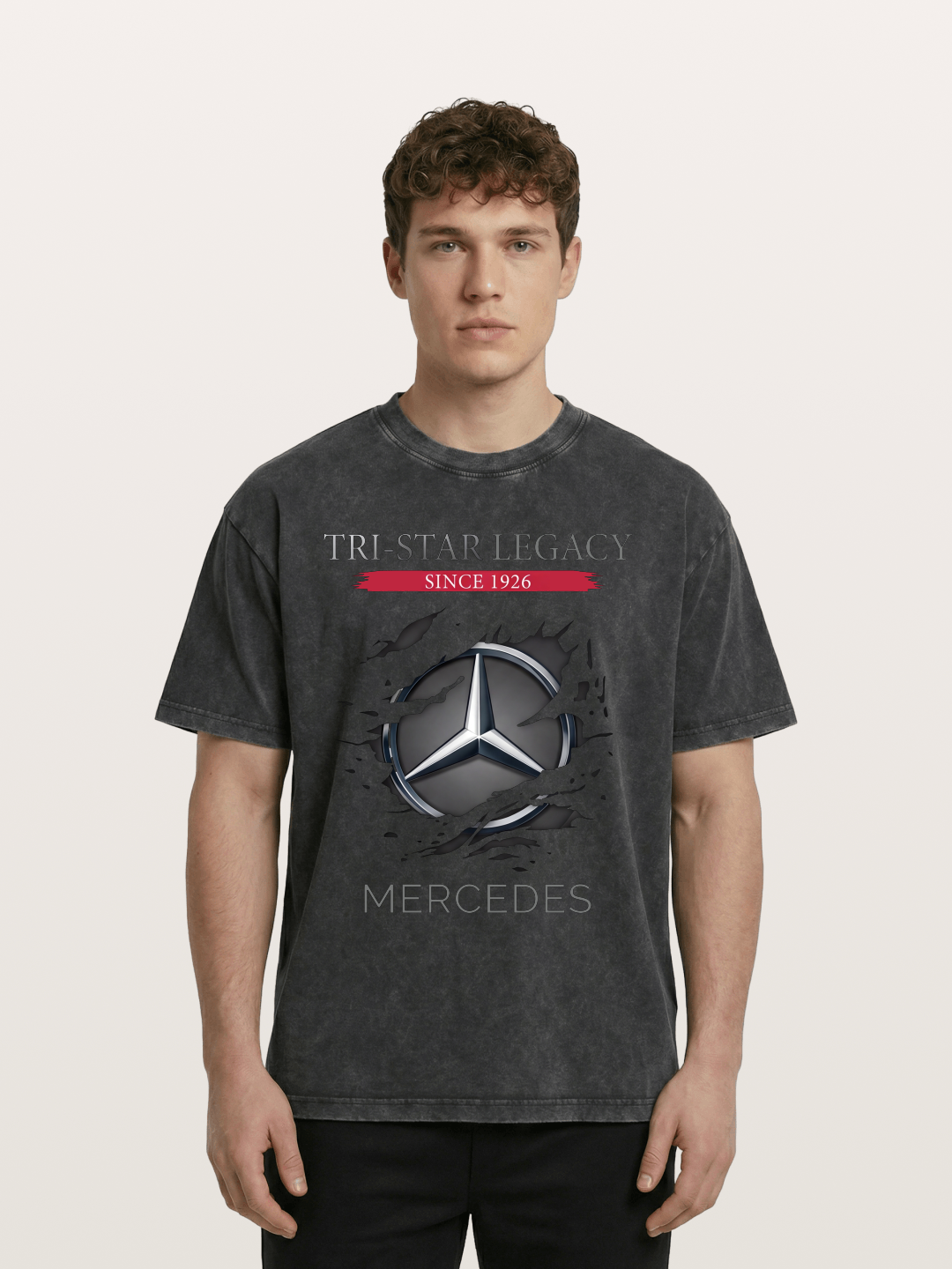 Mercedes 1926 Tear Logo Washed T-shirt