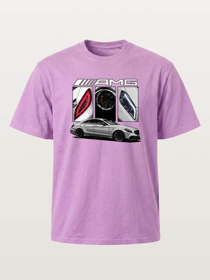 AMG Coupe Split Body Component Collage Gildan T-shirt