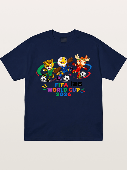 2026 World Cup Mascots Art Gildan T-shirt