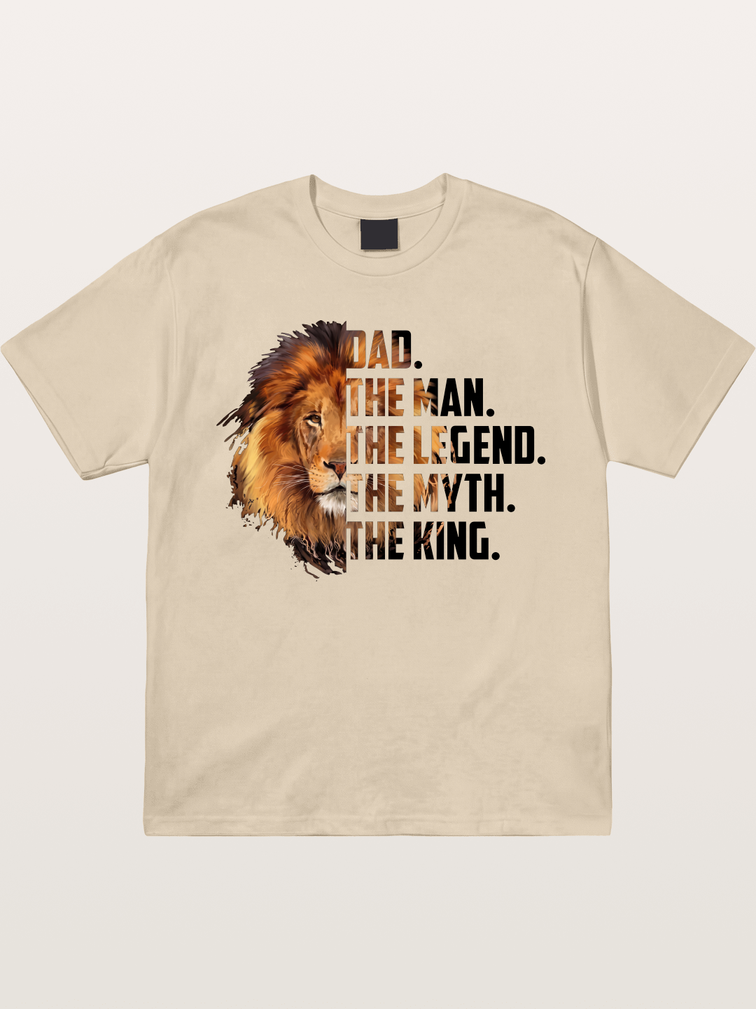 Dad The King Lion Design Gildan T-shirt
