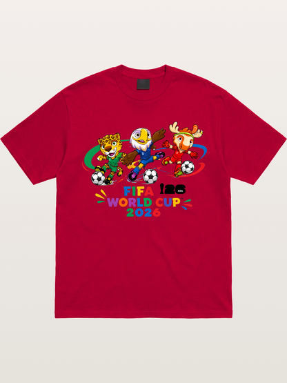 2026 World Cup Mascots Art Gildan T-shirt
