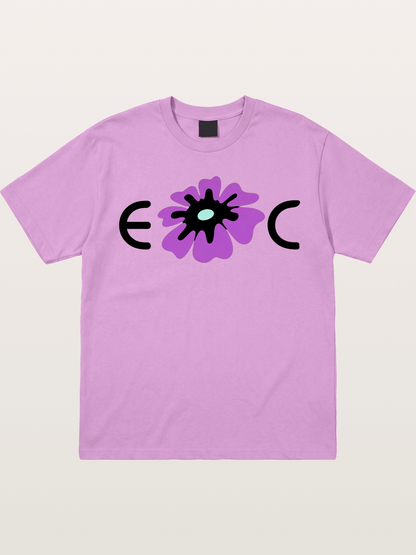 Purple EDC Daisy Silhouette Gildan T-shirt
