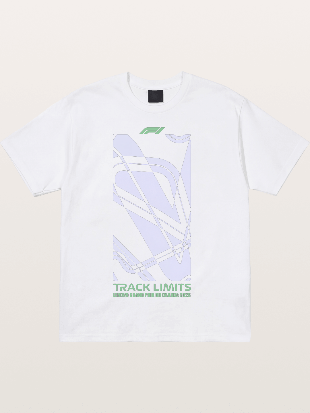 F1 Canada Track Line Art Cotton T-shirt