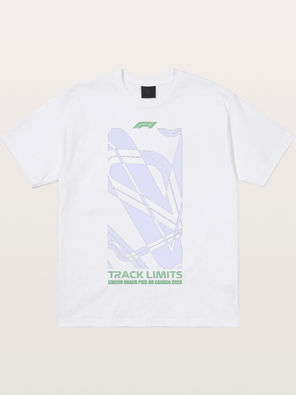 F1 Canada Track Line Art Cotton T-shirt