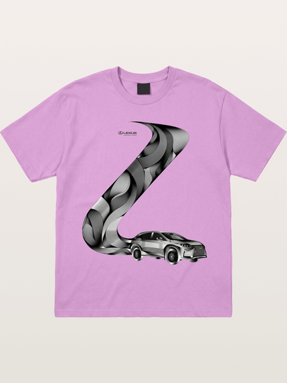 Lexus Wave Line Art Graphic Gildan T-shirt