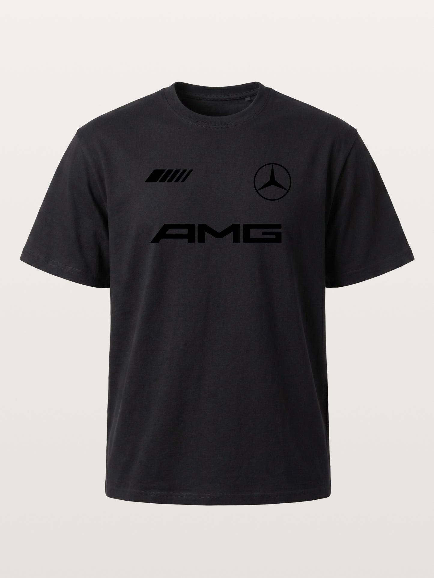 Bold Black AMG With Three Strip Mark Gildan T-shirt