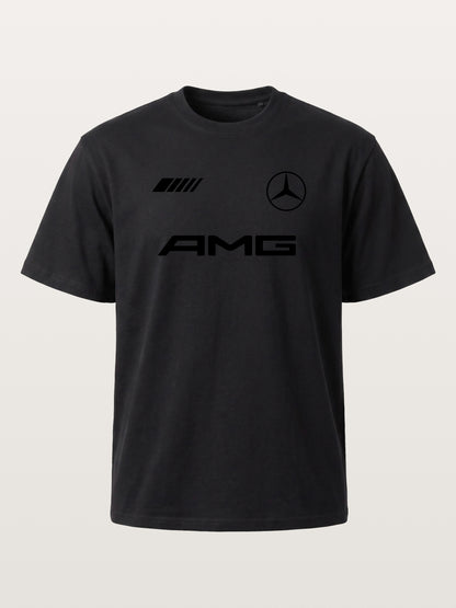 Bold Black AMG With Three Strip Mark Gildan T-shirt