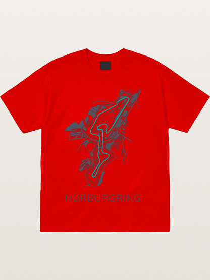 Nu?rburgring Track Diagram Cotton T-shirt