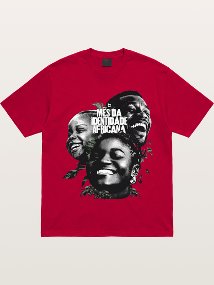 Juneteenth African Identity Faces Gildan T-shirt
