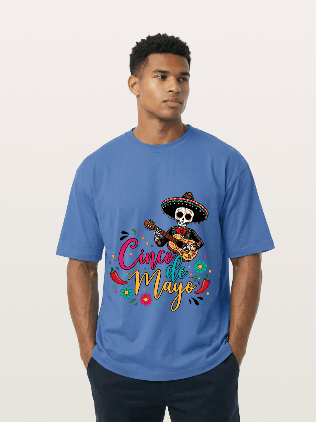 Cinco De Mayo Sugar Skull Graphic Gildan T-shirt