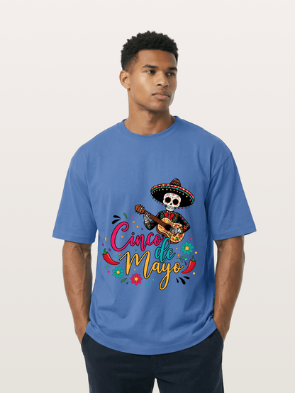 Cinco De Mayo Sugar Skull Graphic Gildan T-shirt