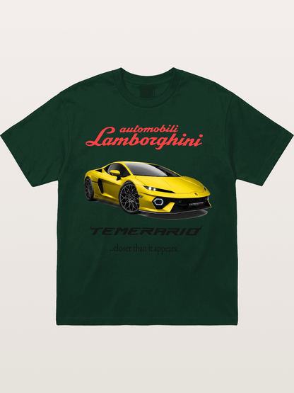 Lamborghini Temerario Yellow Sports Car Gildan T-shirt