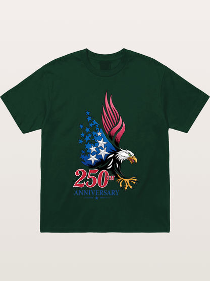 250th Anniversary Eagle Print Gildan T-shirt