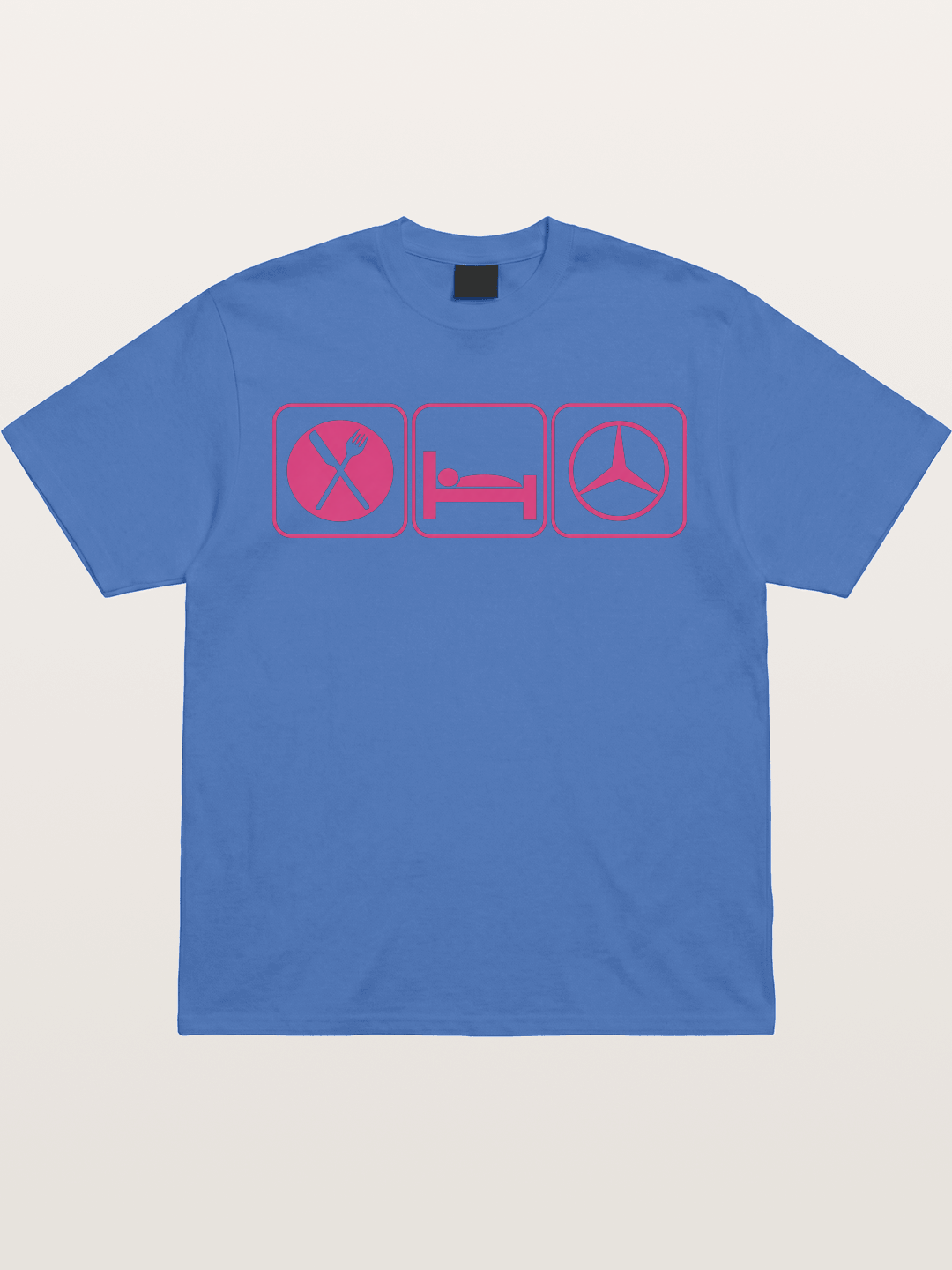 Eat Sleep Mercedes Pink Print Gildan T-shirt
