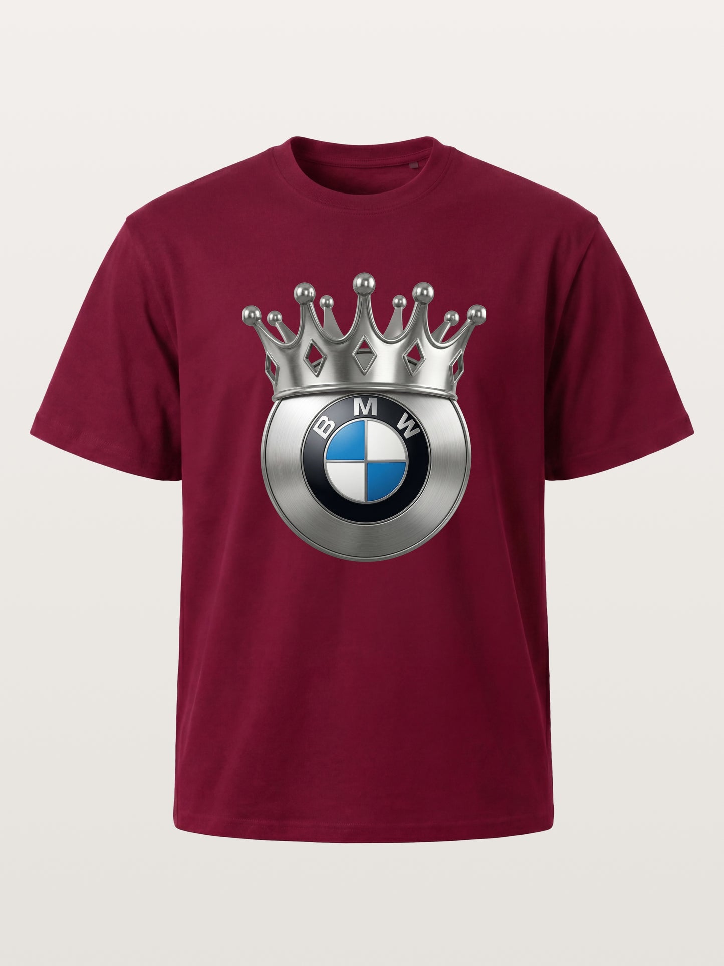 Crowned BMW Logo Metal Art Gildan T-shirt