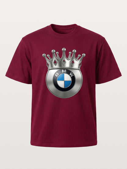 Crowned BMW Logo Metal Art Gildan T-shirt