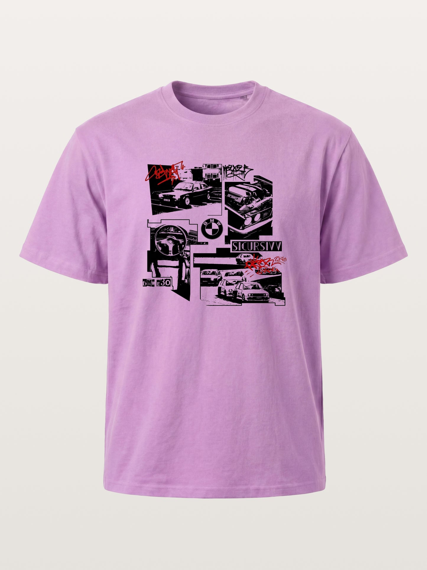 BMW E30 Collage Graffiti Art Gildan T-shirt