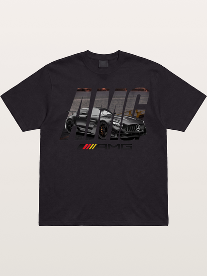 AMG Lettermark Car Print Gildan T-shirt
