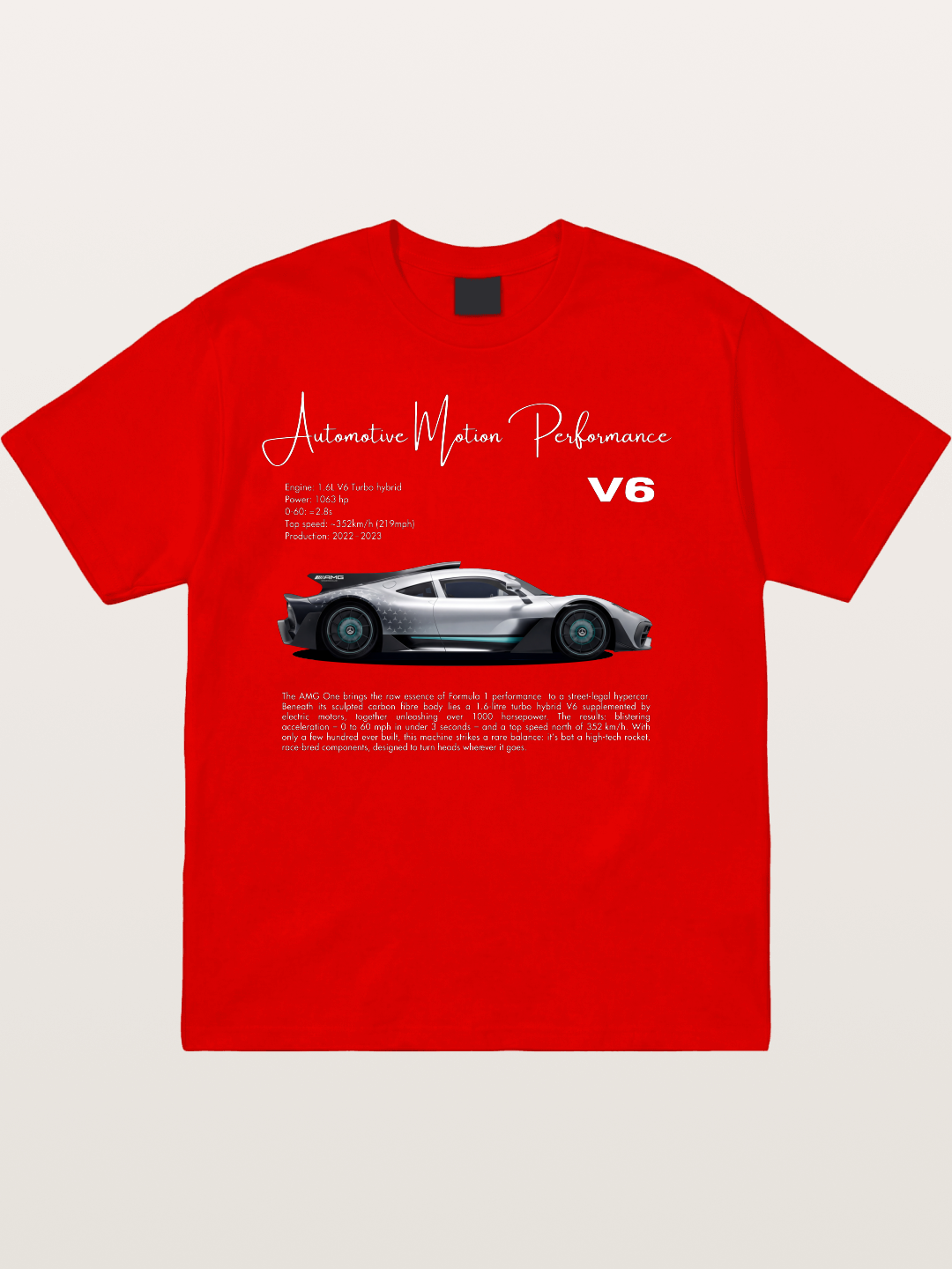 V6 Hybrid Power Cotton T-shirt