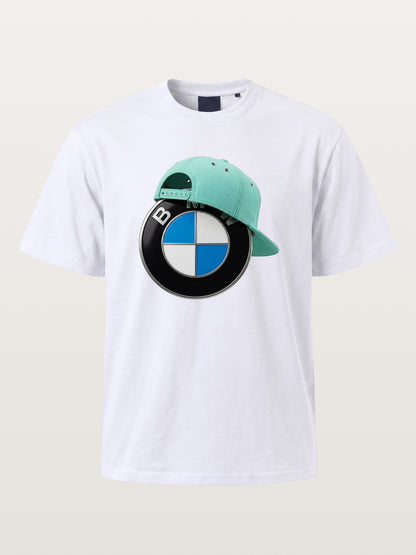 BMW Logo & Tiffany Cap Art Gildan T-shirt