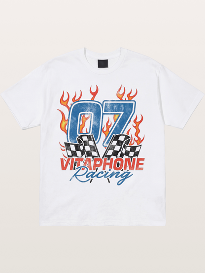 07 Racing Flame Cotton T-shirt