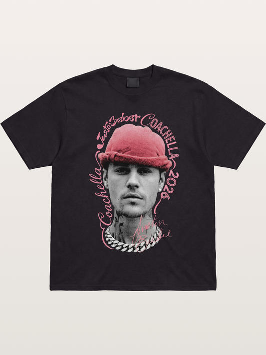Justin Bieber Coachella 2026 Gildan T-shirt