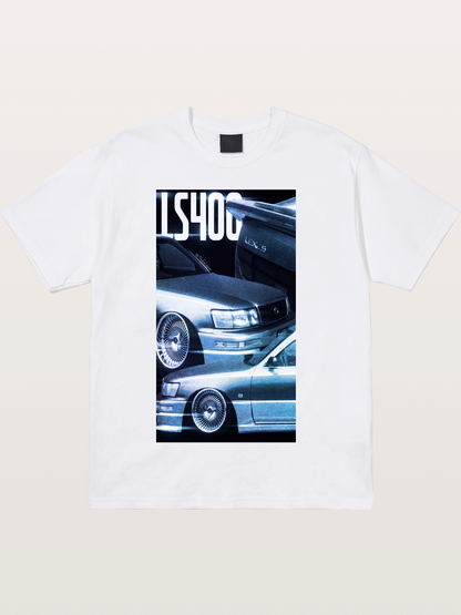 LS400 JDM Double Car Print Cotton T-shirt